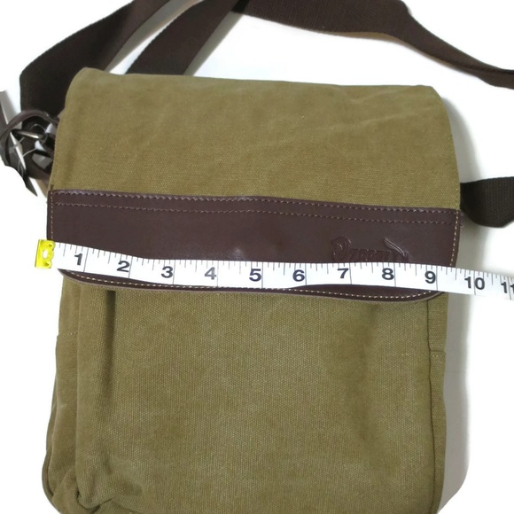 Canvas Messenger Bag Approx 12" x 10" ZEBELLA - Picture 8 of 8